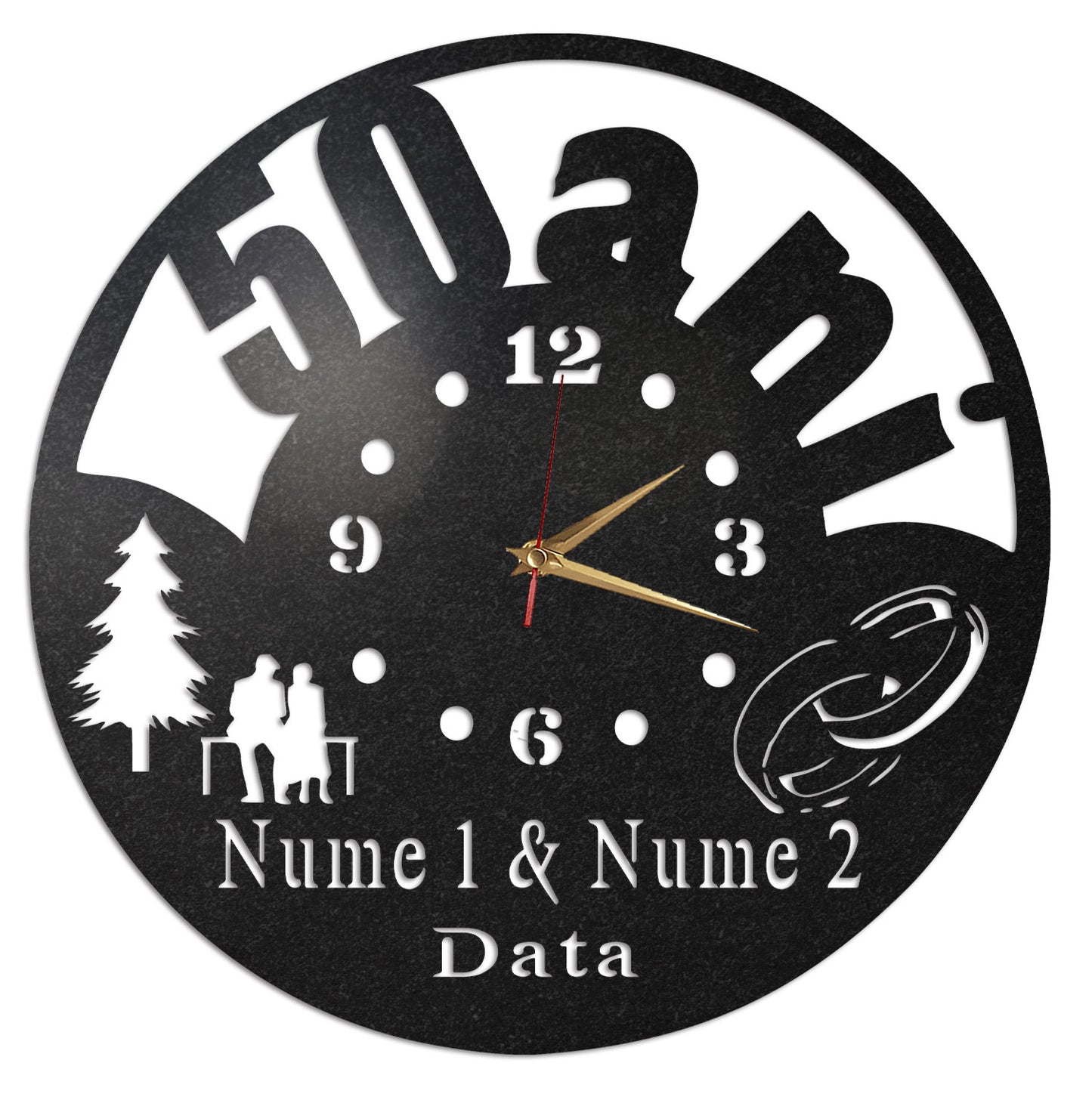 Ceas Personalizat Aniversare 50 Ani Casatorie