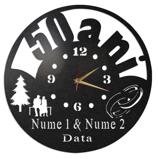 Ceas Personalizat Aniversare 50 Ani Casatorie