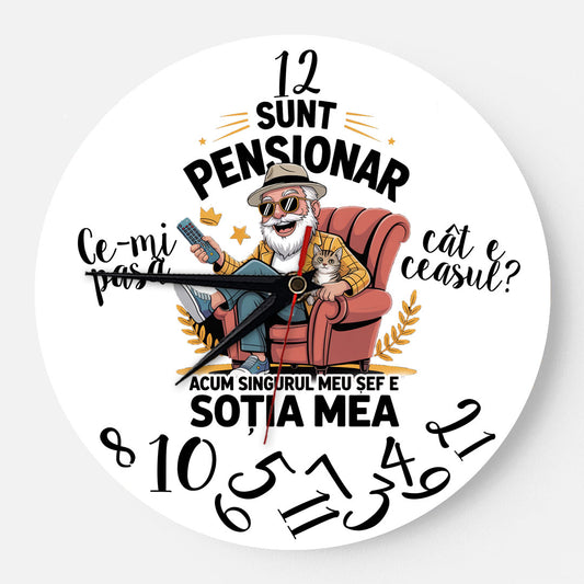 Ceas Cadou pentru Pensionare – „Șeful meu este soția mea!”