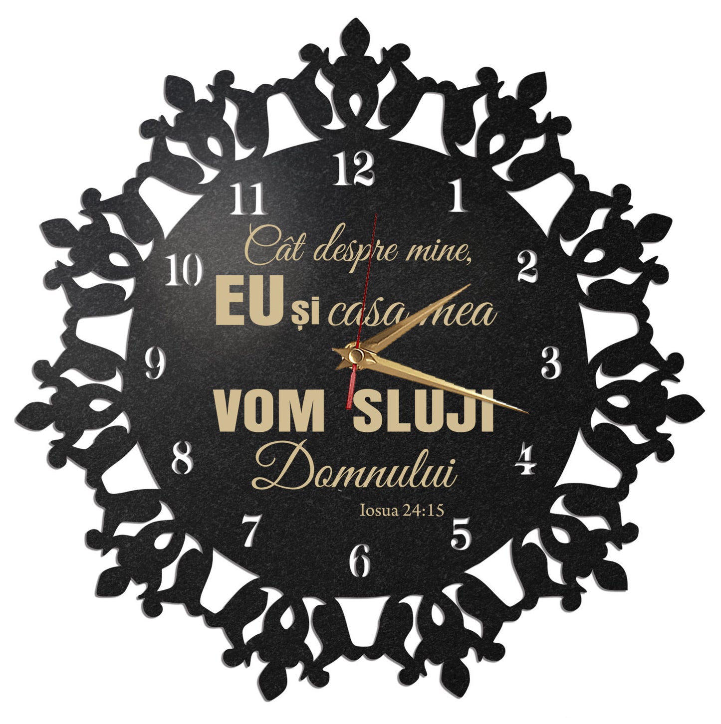 Ceas crestin eu si familia vom sluji lui Dumnezeu