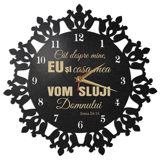 Ceas crestin eu si familia vom sluji lui Dumnezeu