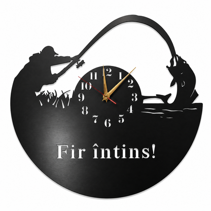 🎣 Ceas Personalizat pentru Pescari – Fir Întins 02