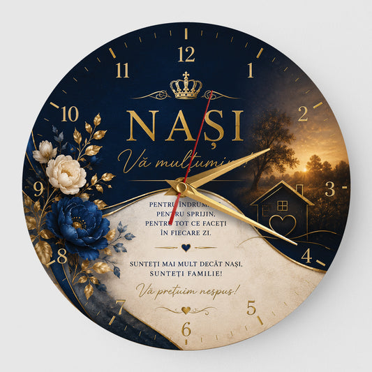 Ceas cadou pentru nasi crown and house