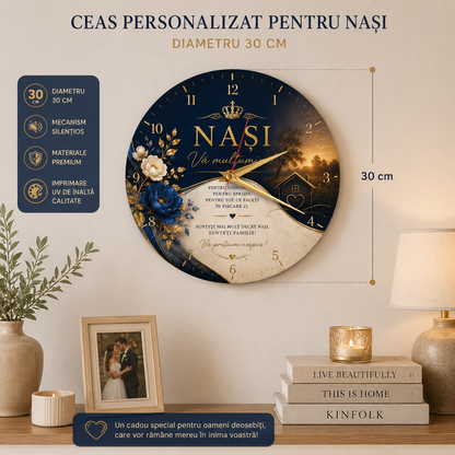 Ceas cadou pentru nasi crown and house