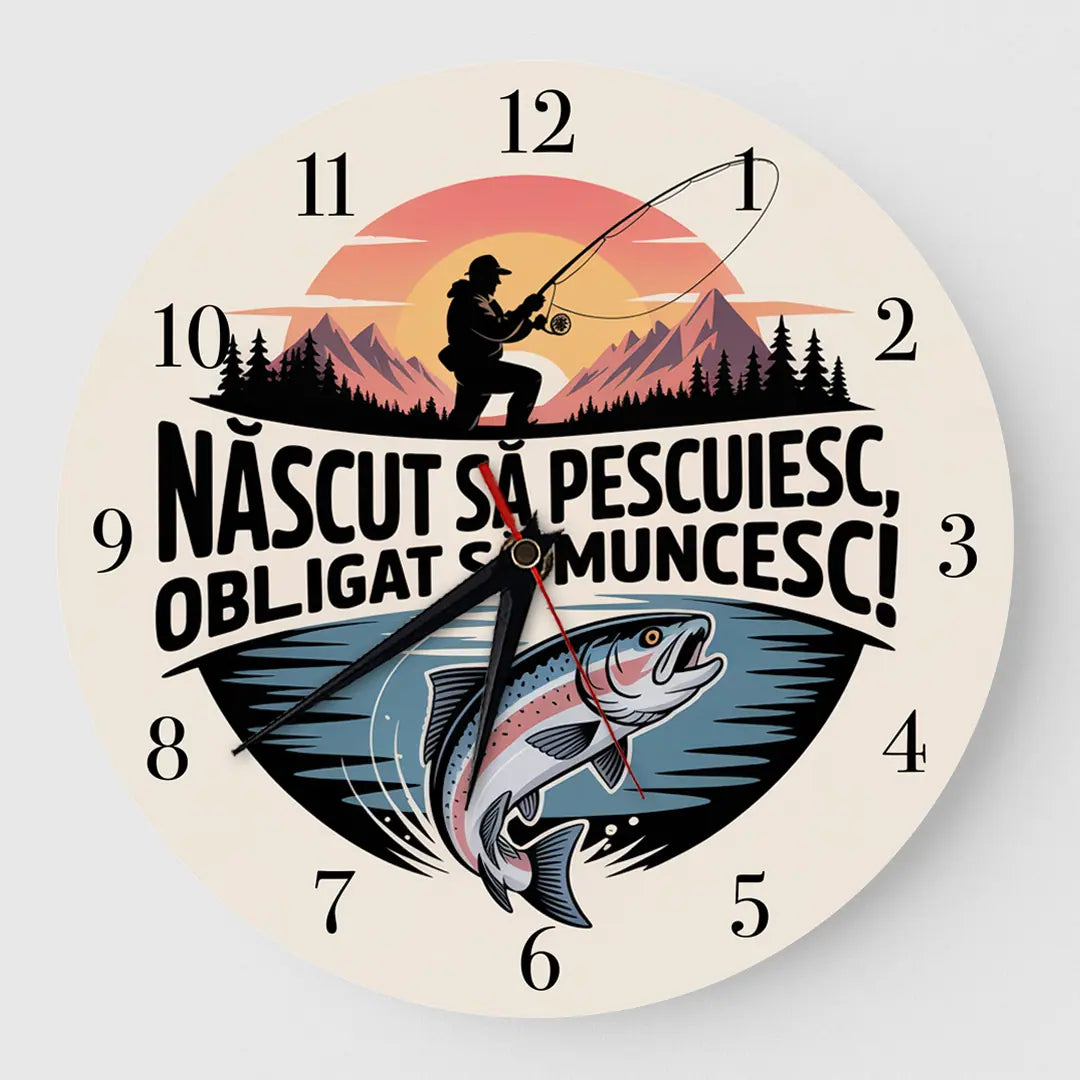 Ceas pescar nascut sa pescuiesc